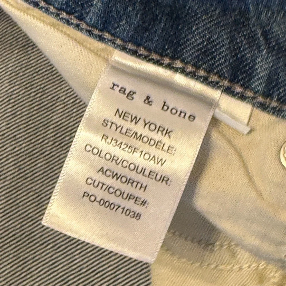 Rag & Bone Hattie‎ Mid Rise Straight Leg Ankle Length Jeans Size 30 Medium Wash
